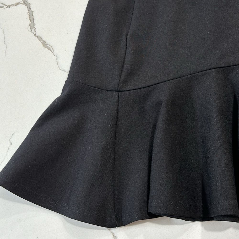 Originality | Women’s Black Belted Fit and Flare Mini Skirt - Picture 7 of 13
